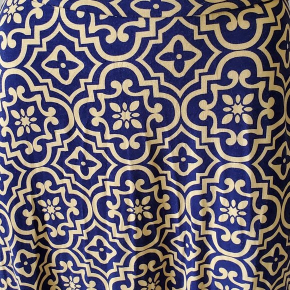 Loveappella Women Blue/Yellow Maxi Skirt SZ XS - Picture 8 of 9